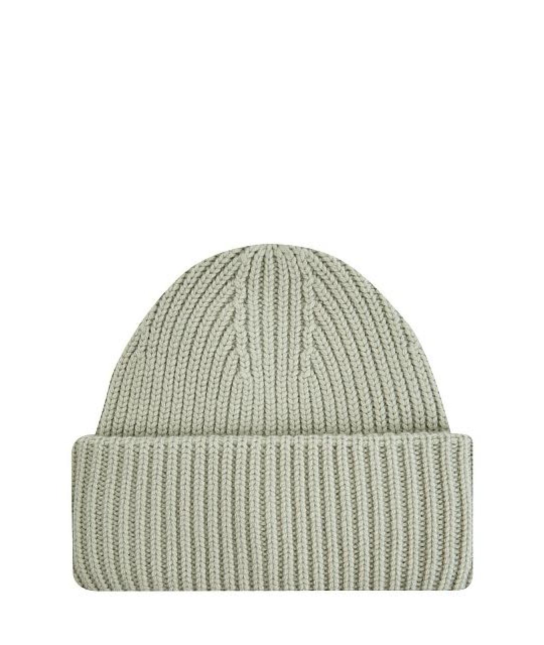 YVES SALOMON Зеленая кашемировая шапка, фото 1