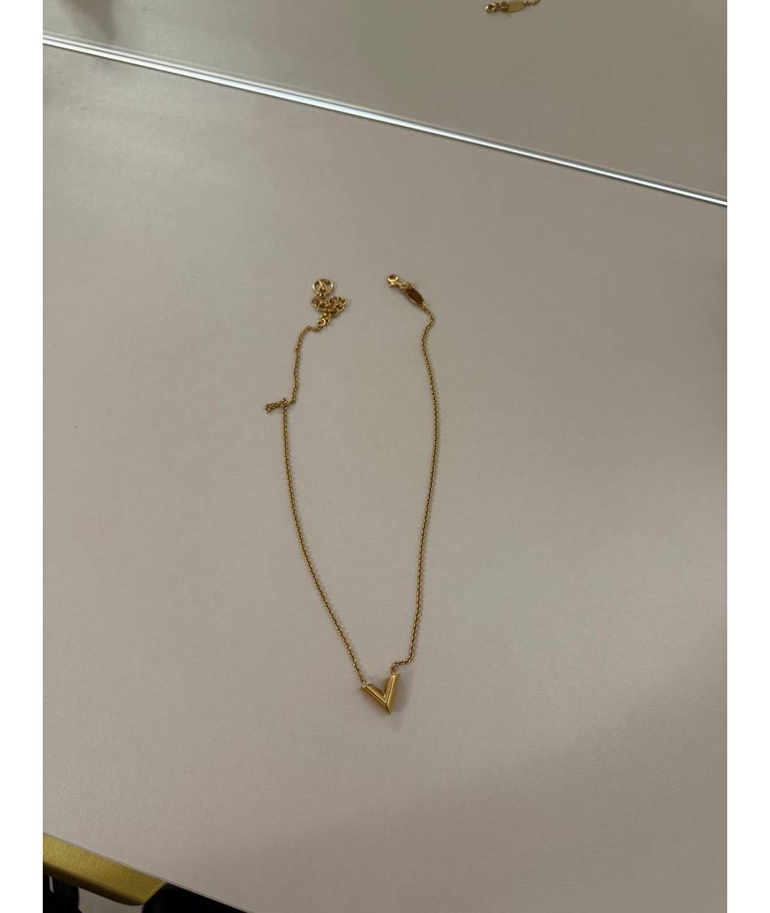 LOUIS VUITTON Золотая латунная подвеска, фото 2