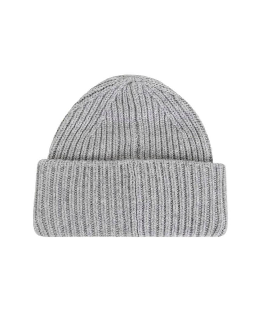 YVES SALOMON Серая кашемировая шапка, фото 2