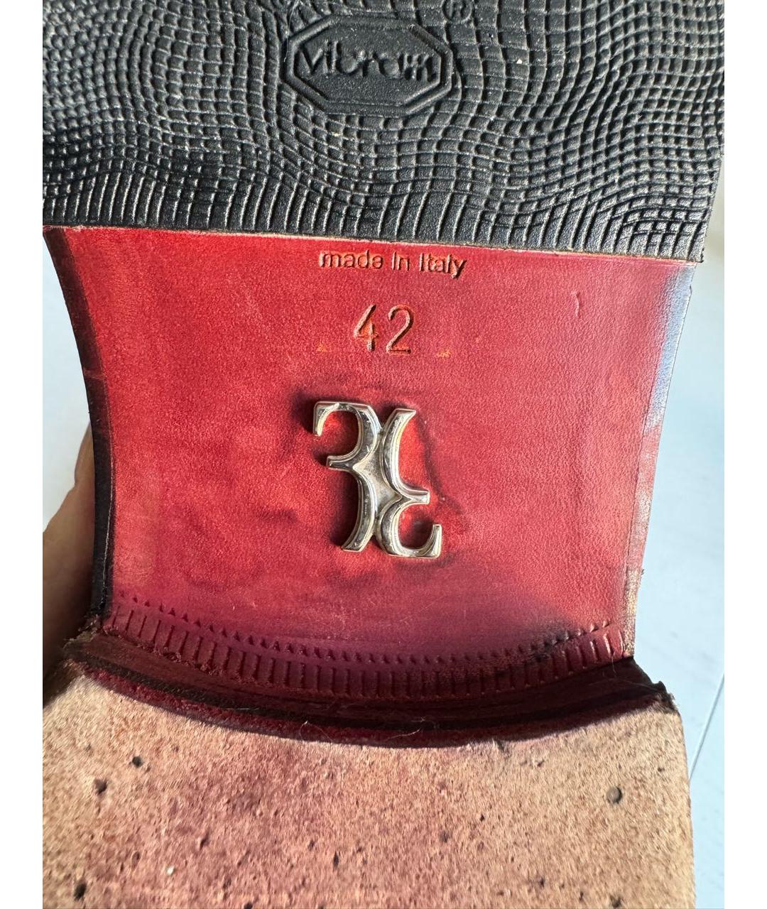 BILLIONAIRE Коричневые туфли из экзотической кожи, фото 6