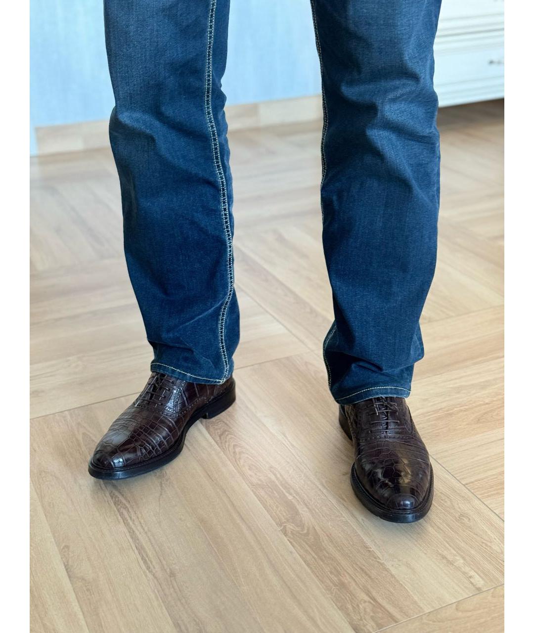 BILLIONAIRE Коричневые туфли из экзотической кожи, фото 7