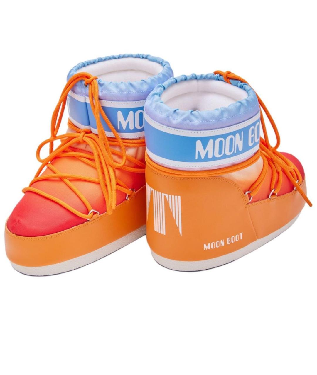 MOON BOOT Оранжевое ботинки, фото 2
