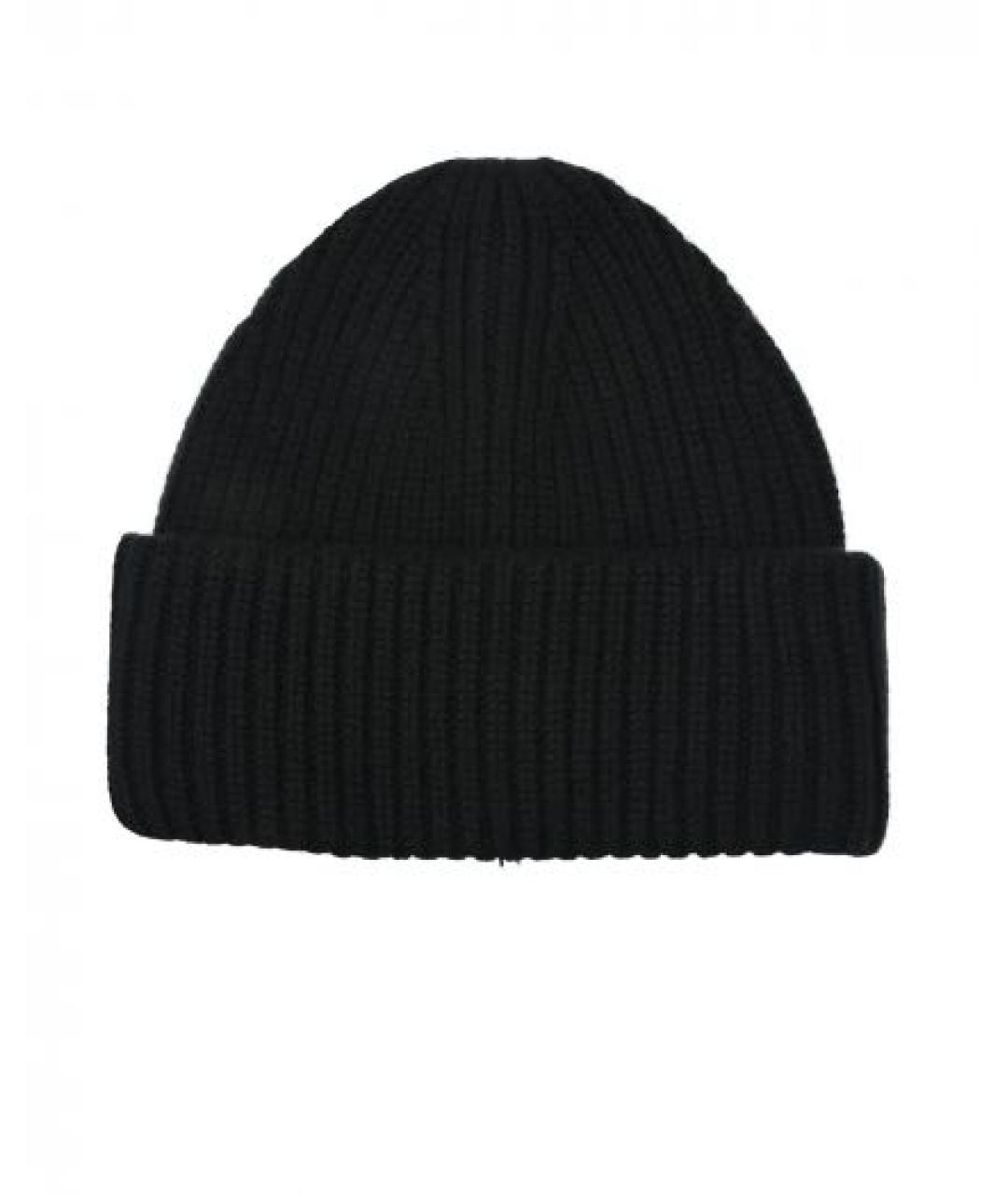 YVES SALOMON Черная шерстяная шапка, фото 2