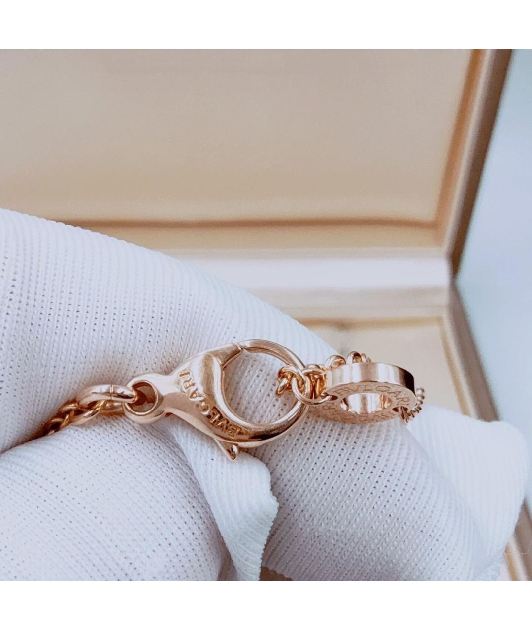 BVLGARI Черное колье из розового золота, фото 6