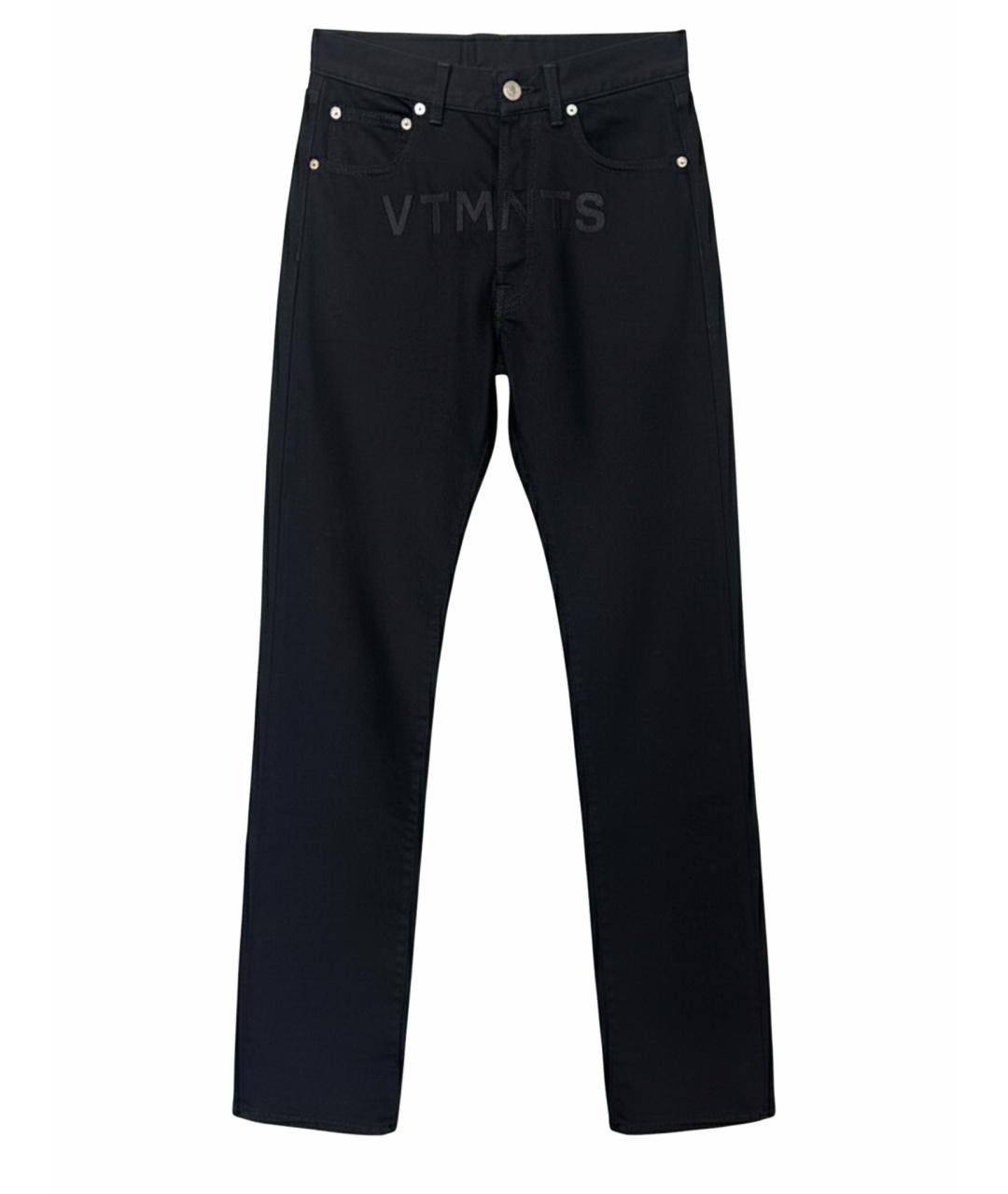VTMNTS Черные хлопковые прямые джинсы, фото 1