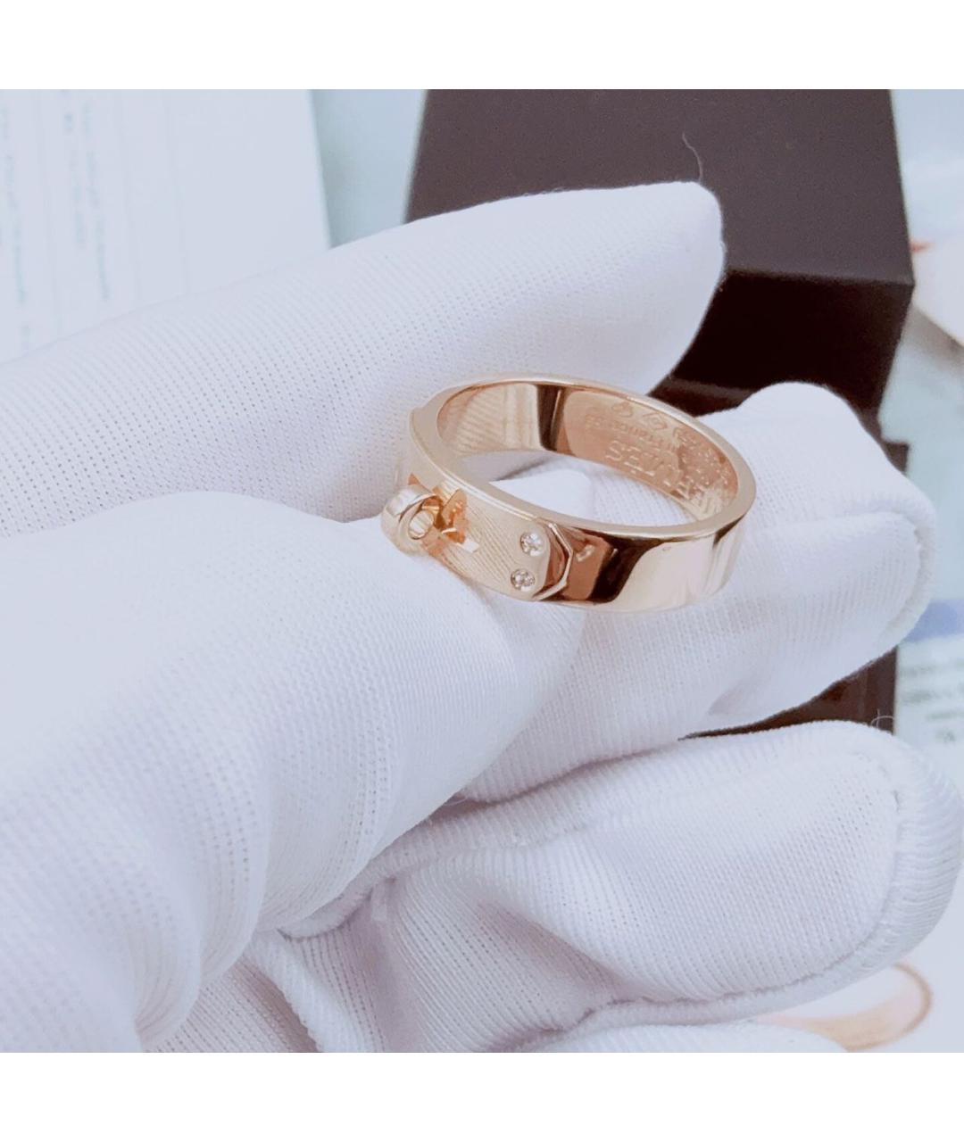 HERMES Розовое кольцо из розового золота, фото 4