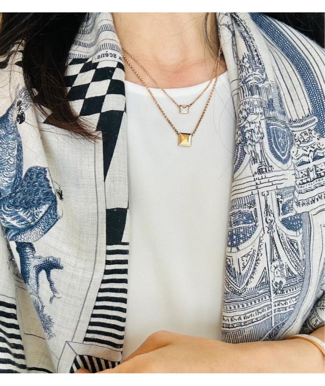 HERMES Розовое колье из розового золота, фото 8