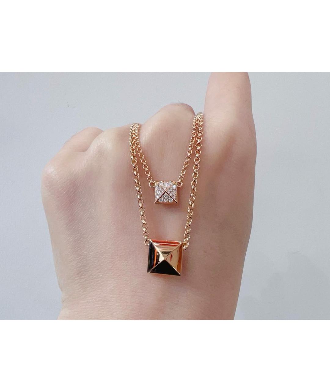 HERMES Розовое колье из розового золота, фото 3