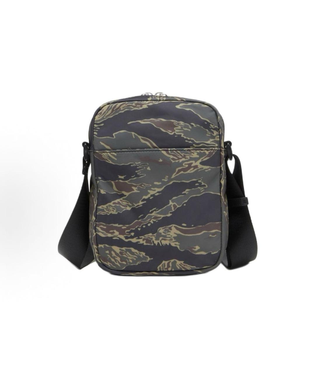 DIESEL Хаки тканевая сумка на плечо, фото 4