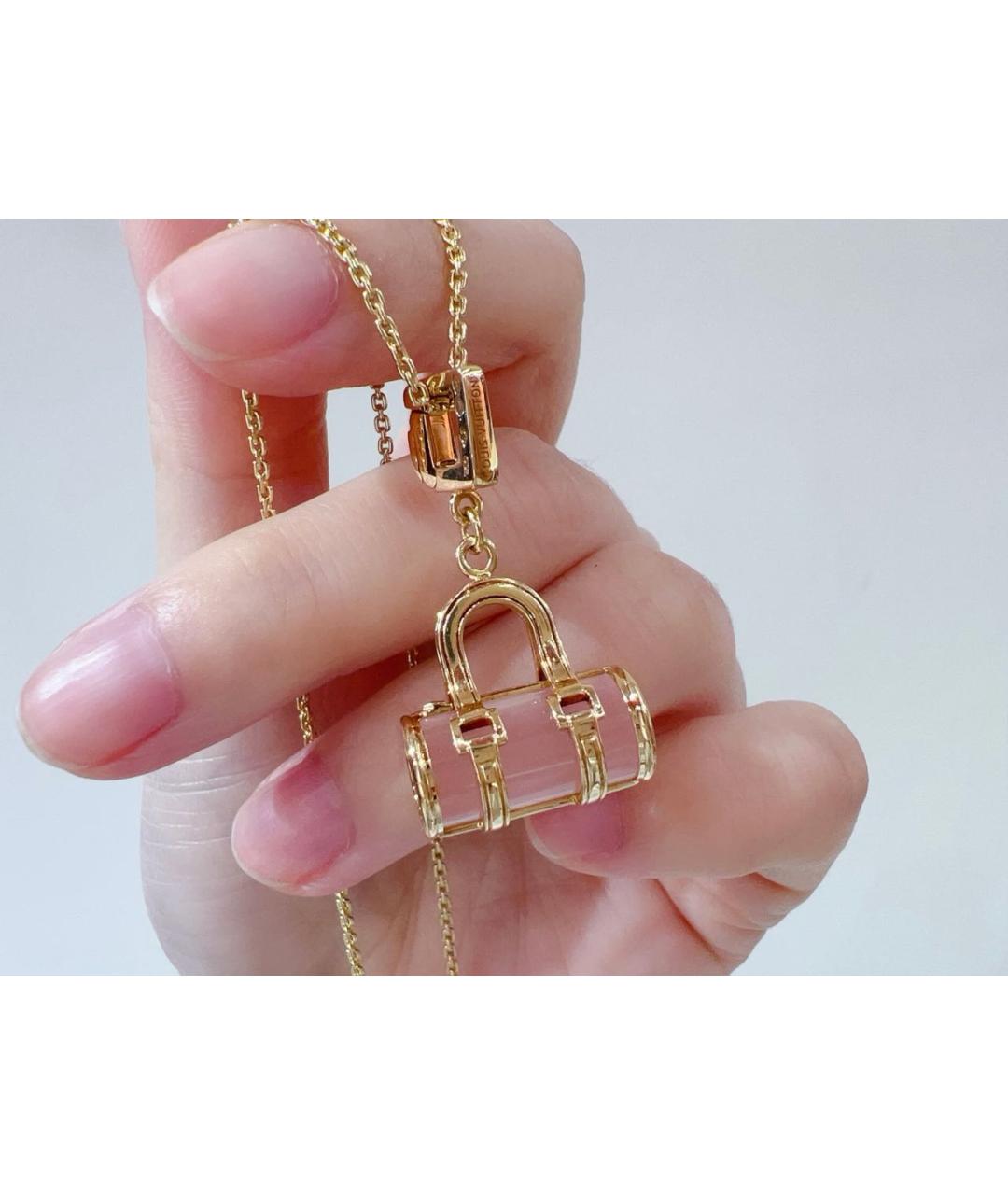 LOUIS VUITTON Розовое колье из желтого золота, фото 3