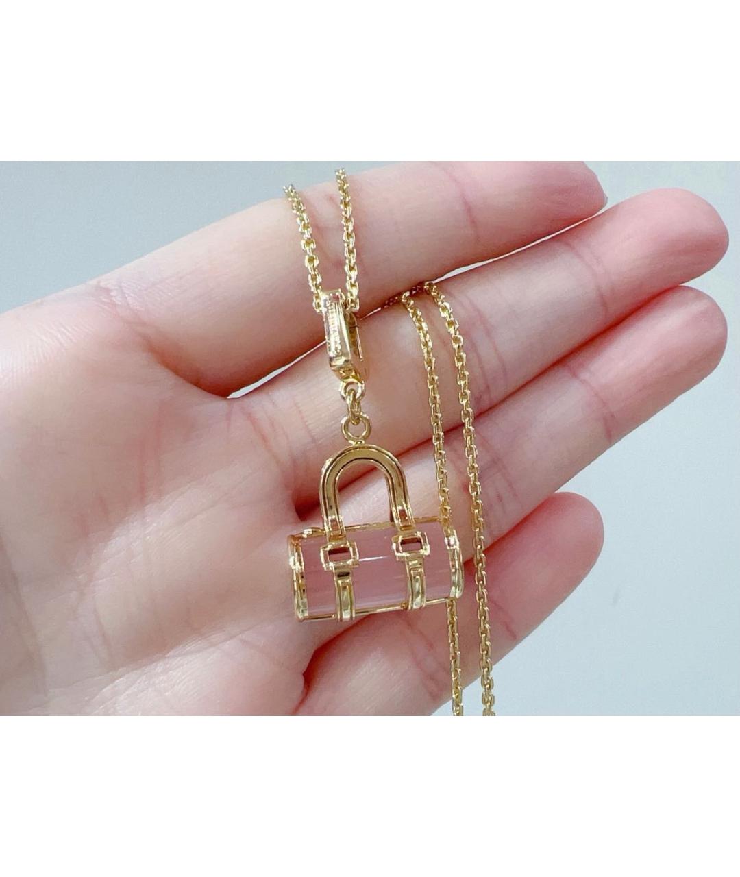 LOUIS VUITTON Розовое колье из желтого золота, фото 6