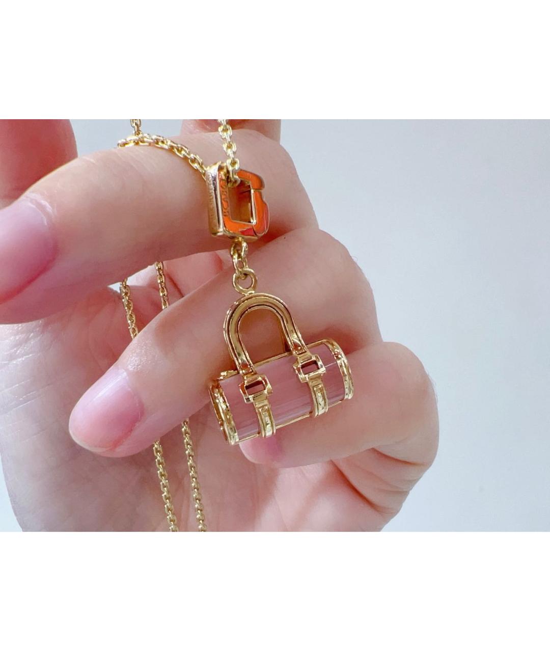 LOUIS VUITTON Розовое колье из желтого золота, фото 4