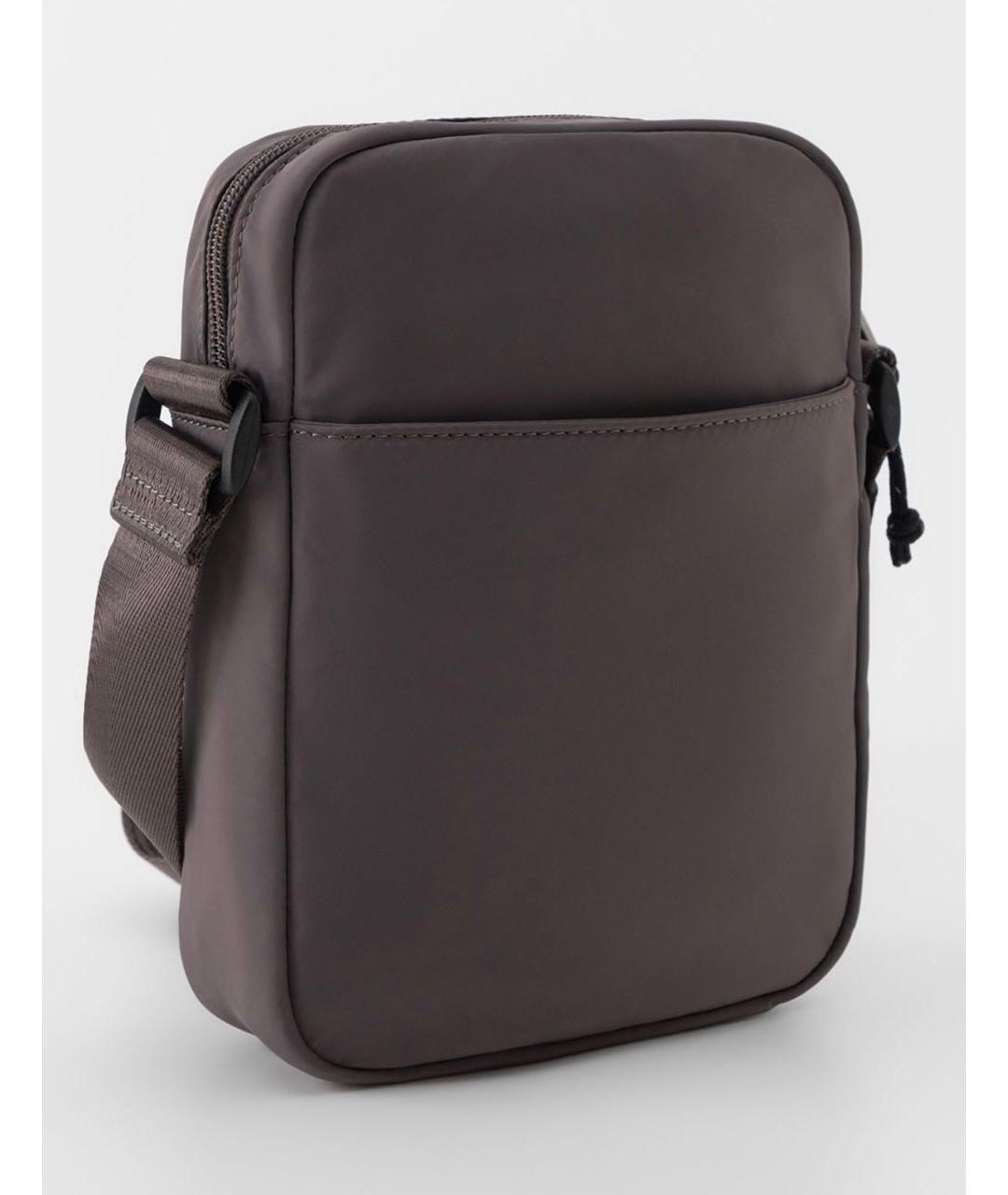 DIESEL Коричневая тканевая сумка на плечо, фото 2