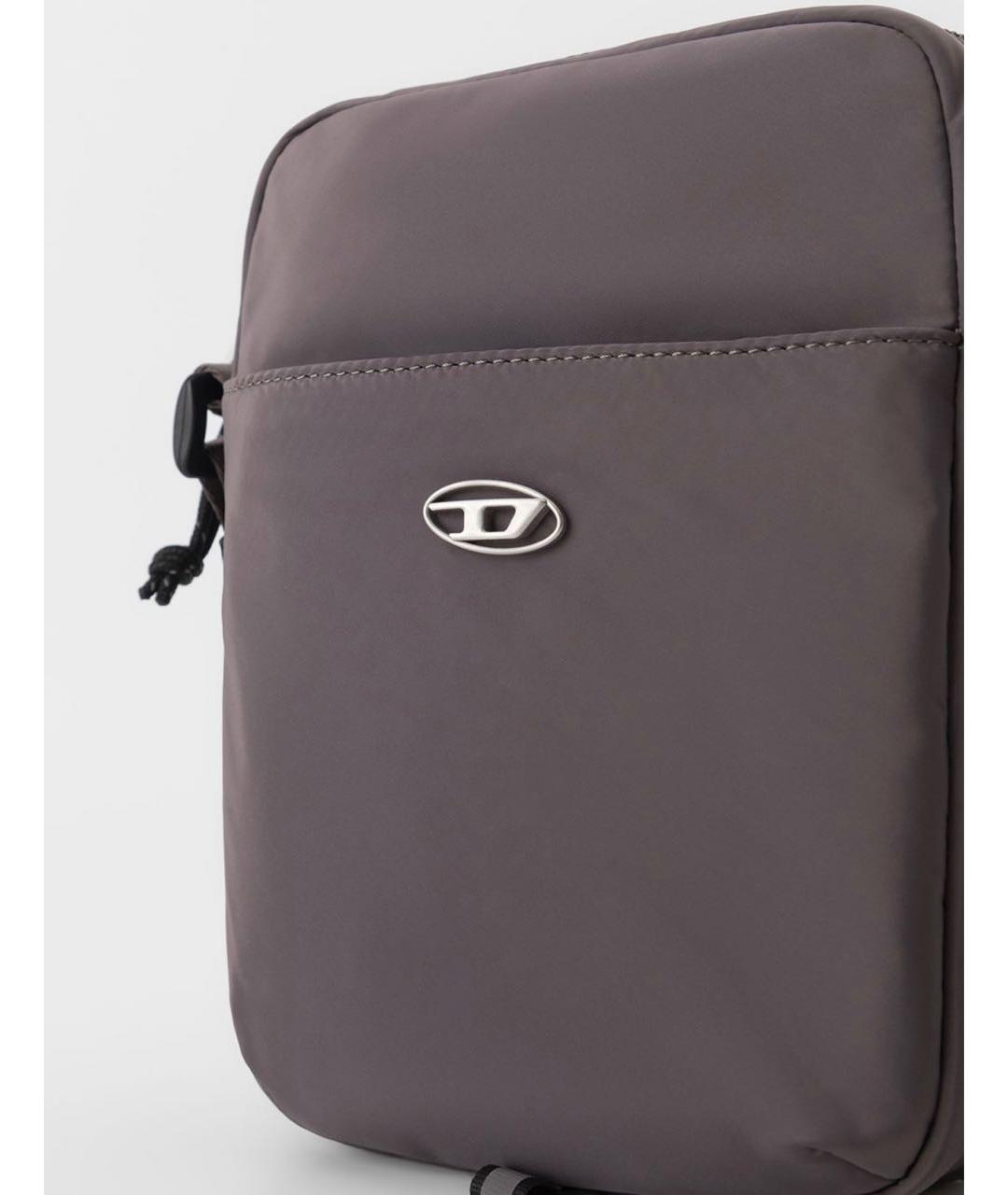 DIESEL Коричневая тканевая сумка на плечо, фото 4