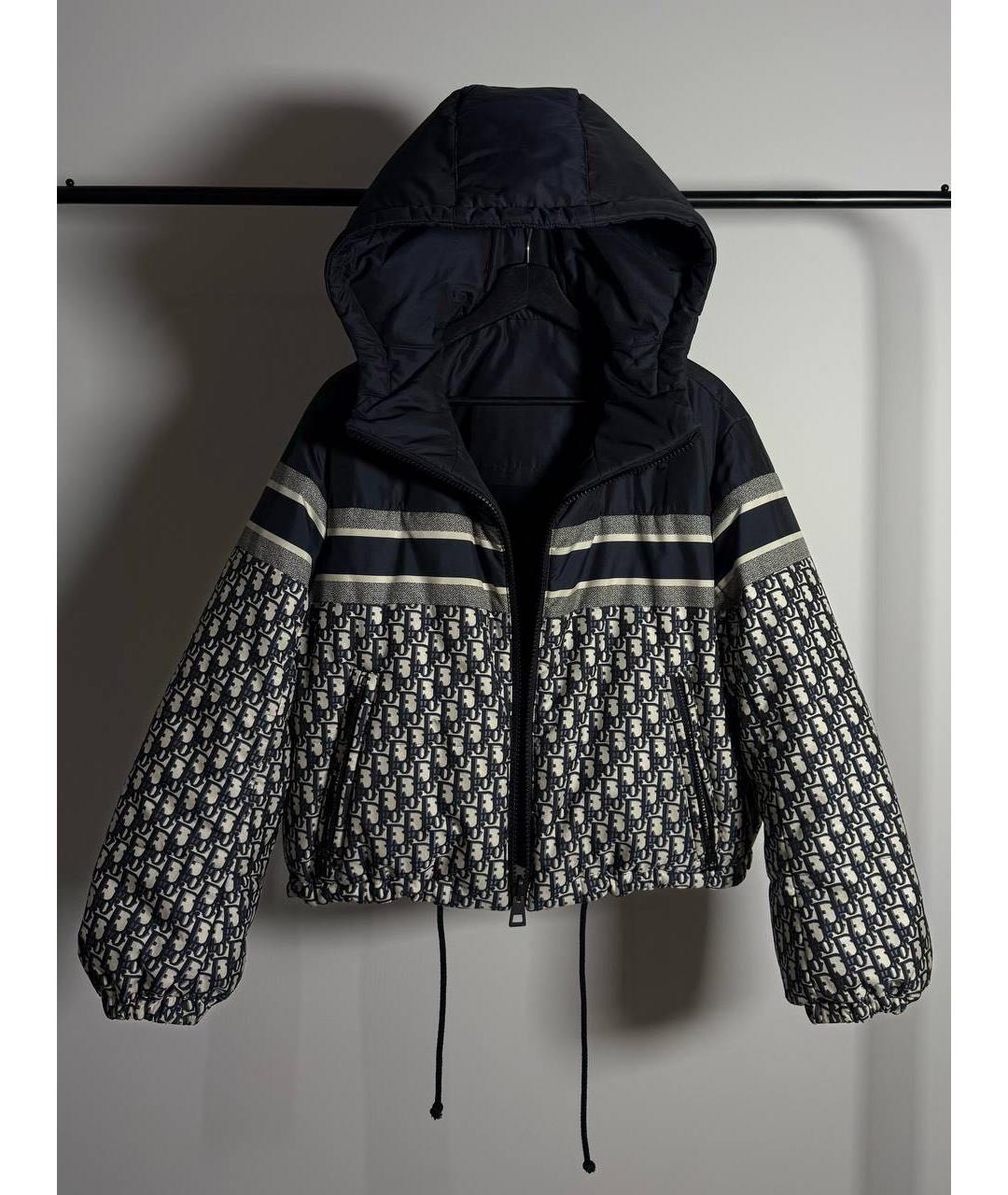 CHRISTIAN DIOR Темно-синий пуховик, фото 2