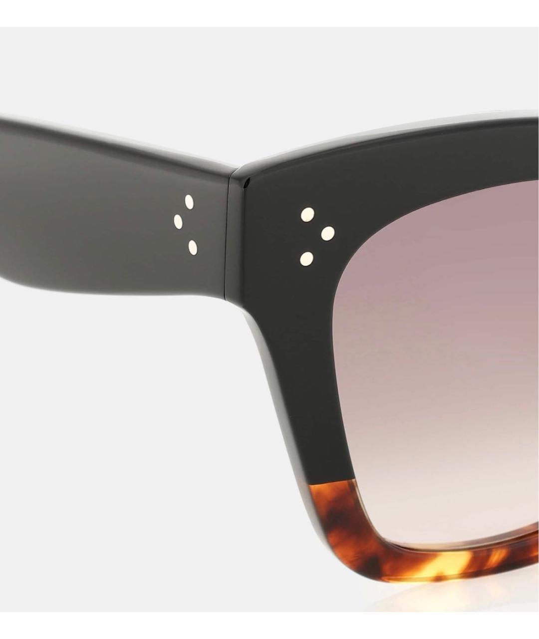 CELINE Черные пластиковые солнцезащитные очки, фото 3