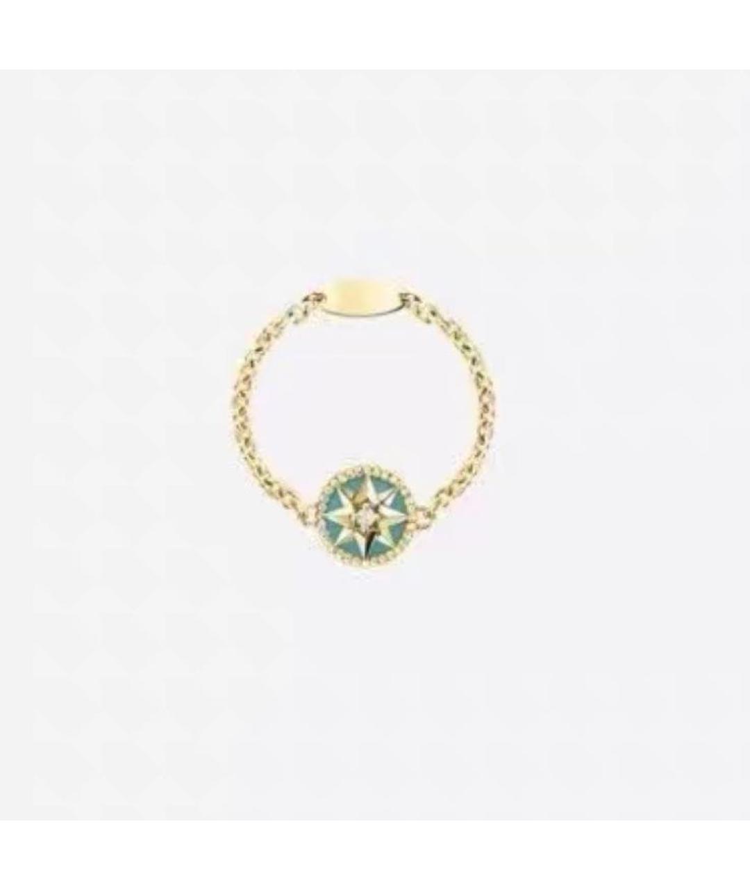 CHRISTIAN DIOR Бирюзовое кольцо из желтого золота, фото 9