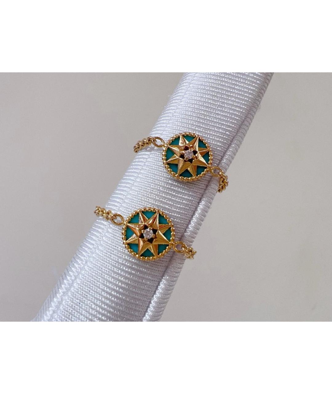 CHRISTIAN DIOR Бирюзовое кольцо из желтого золота, фото 5