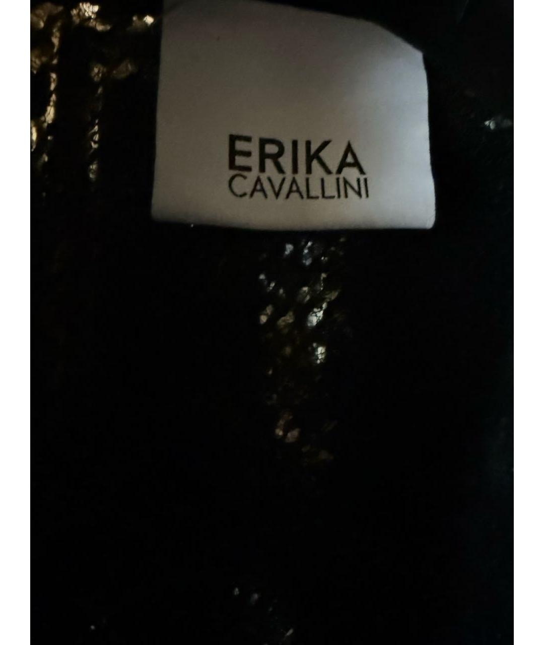ERIKA CAVALLINI Черный полиэстеровый жакет/пиджак, фото 5