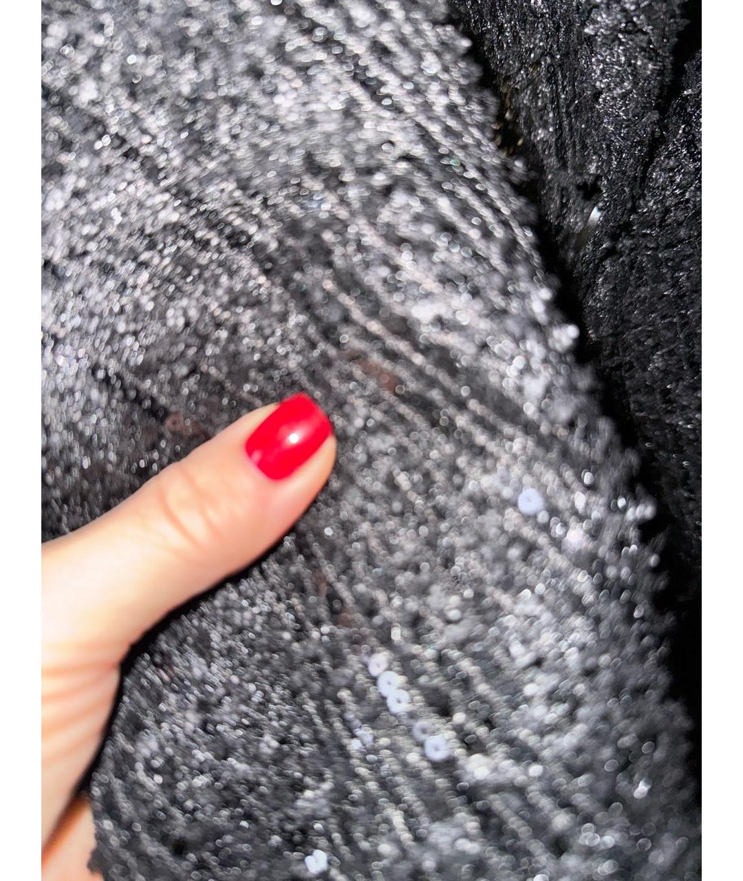 ERIKA CAVALLINI Черный полиэстеровый жакет/пиджак, фото 7