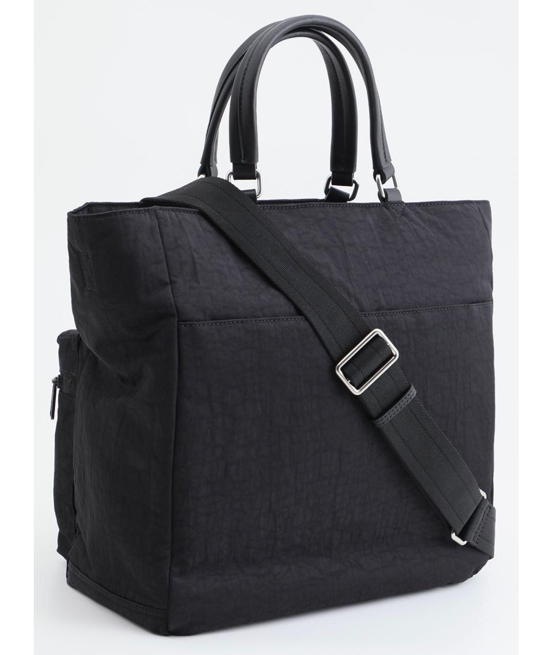 DIESEL Черная тканевая сумка тоут, фото 2