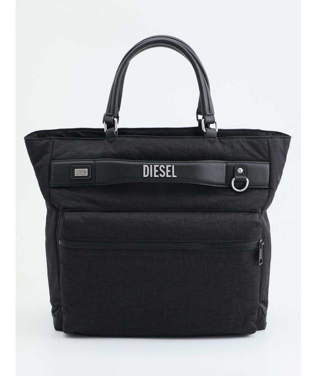DIESEL Черная тканевая сумка тоут, фото 5