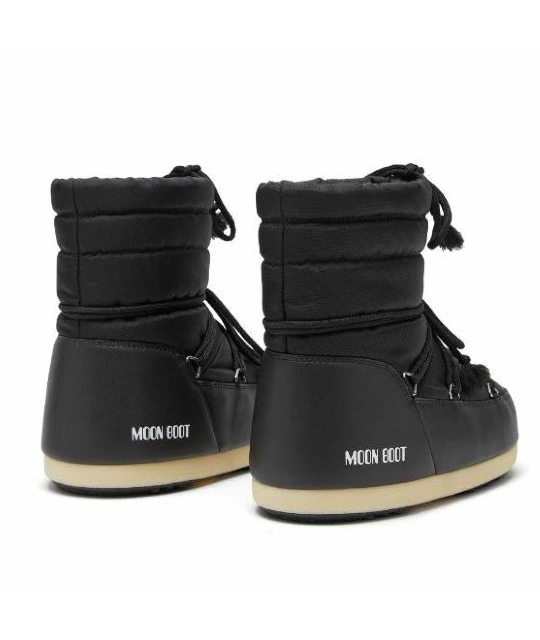 MOON BOOT Черные текстильные ботинки, фото 4