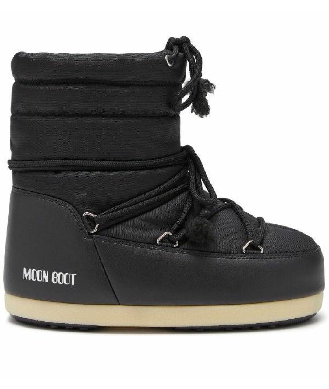 MOON BOOT Черные текстильные ботинки, фото 9
