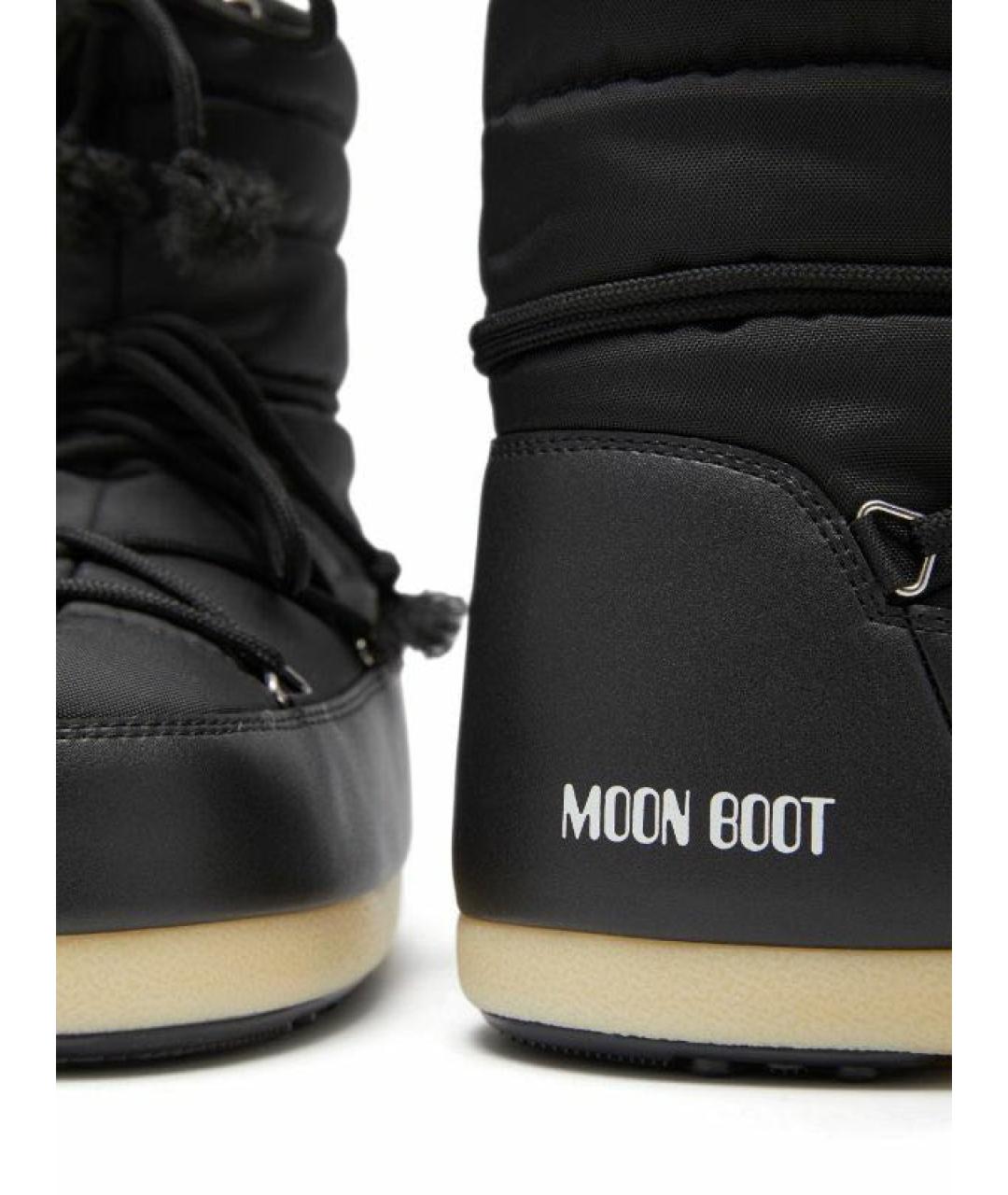 MOON BOOT Черные текстильные ботинки, фото 3