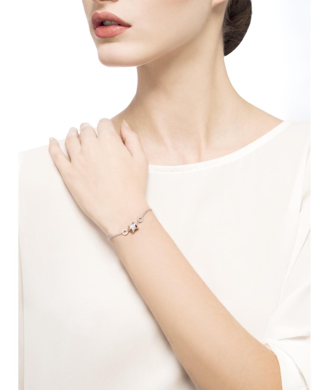 BVLGARI Серебрянный браслет из белого золота, фото 4