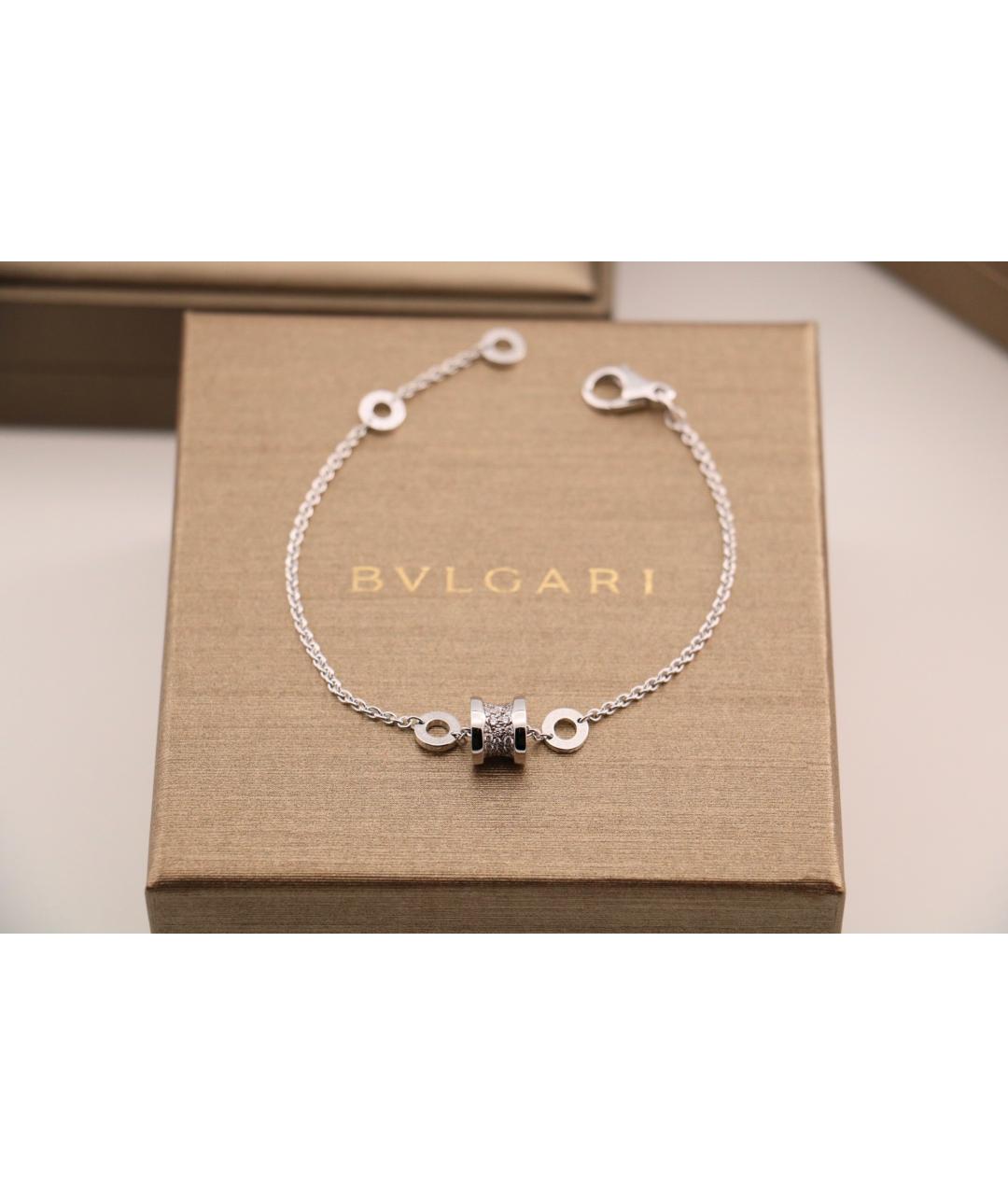BVLGARI Серебрянный браслет из белого золота, фото 2