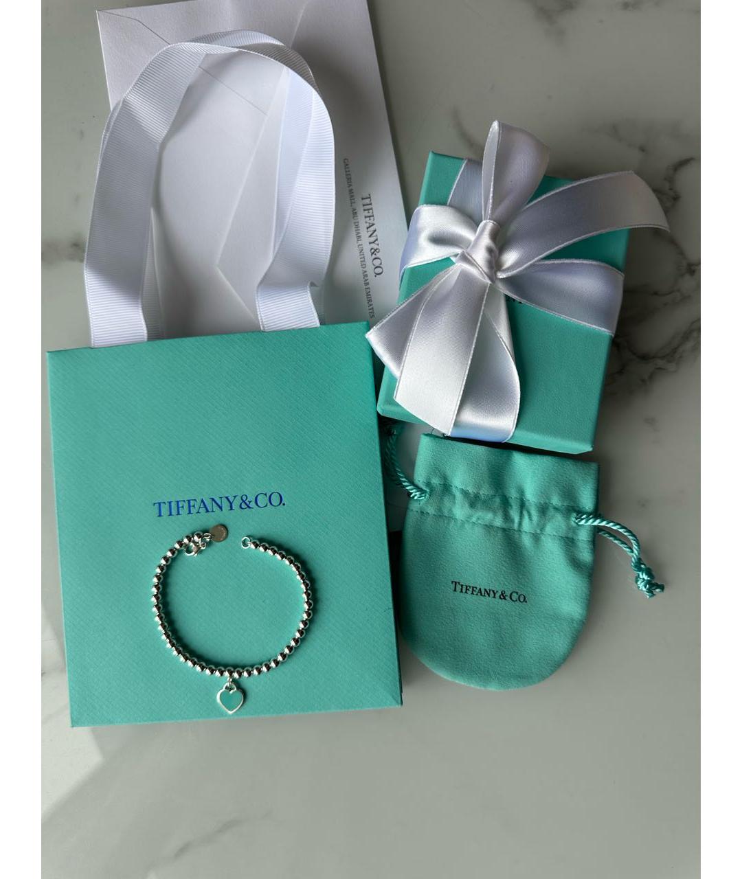 TIFFANY&CO Бирюзовый серебряный браслет, фото 3