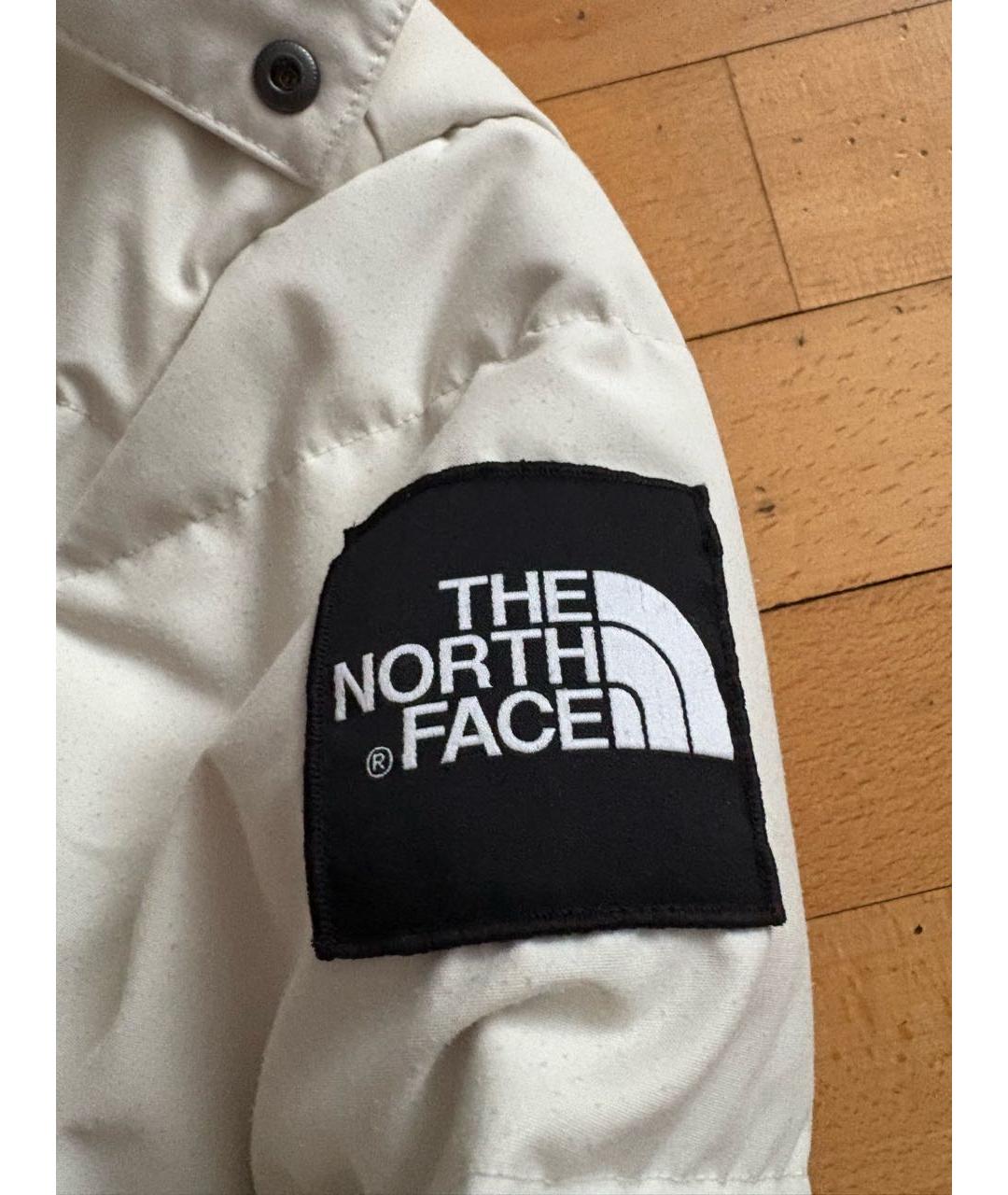 THE NORTH FACE Бежевый полиэстеровый пуховик, фото 4