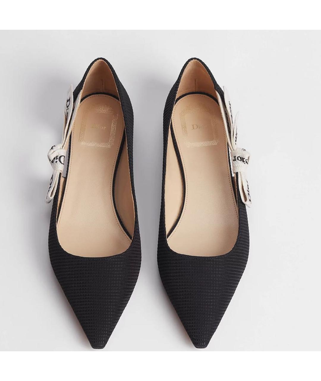 CHRISTIAN DIOR Черные балетки, фото 2