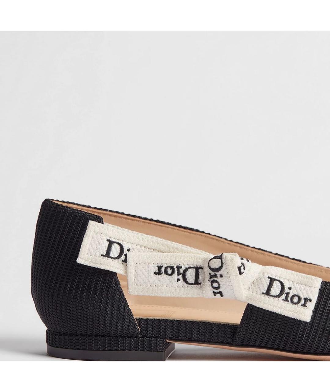 CHRISTIAN DIOR Черные балетки, фото 3