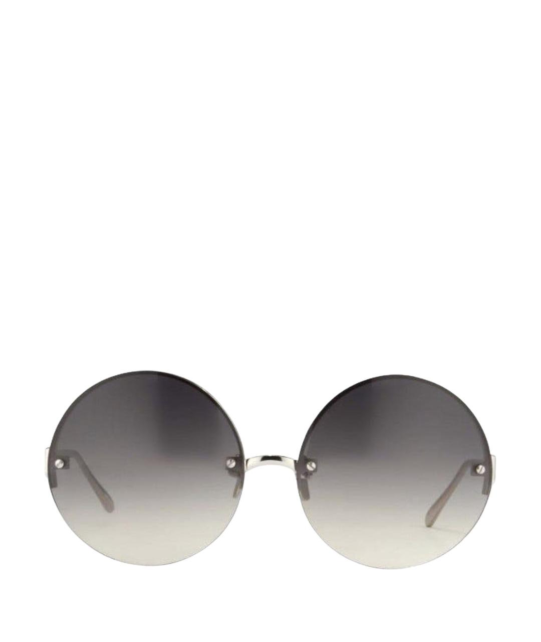 LINDA FARROW Серые металлические солнцезащитные очки, фото 1