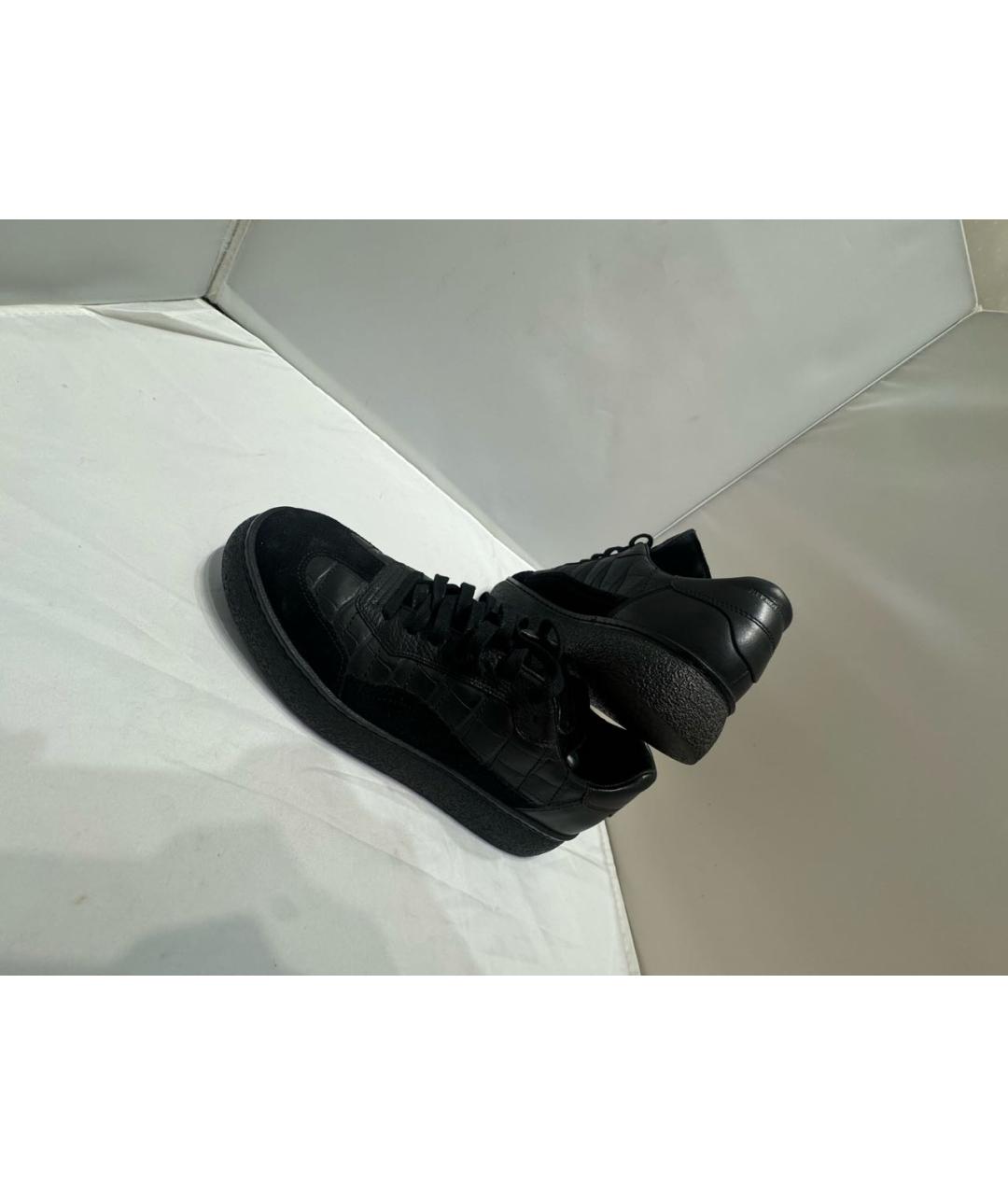 ALEXANDER WANG Черные кожаные кеды, фото 4