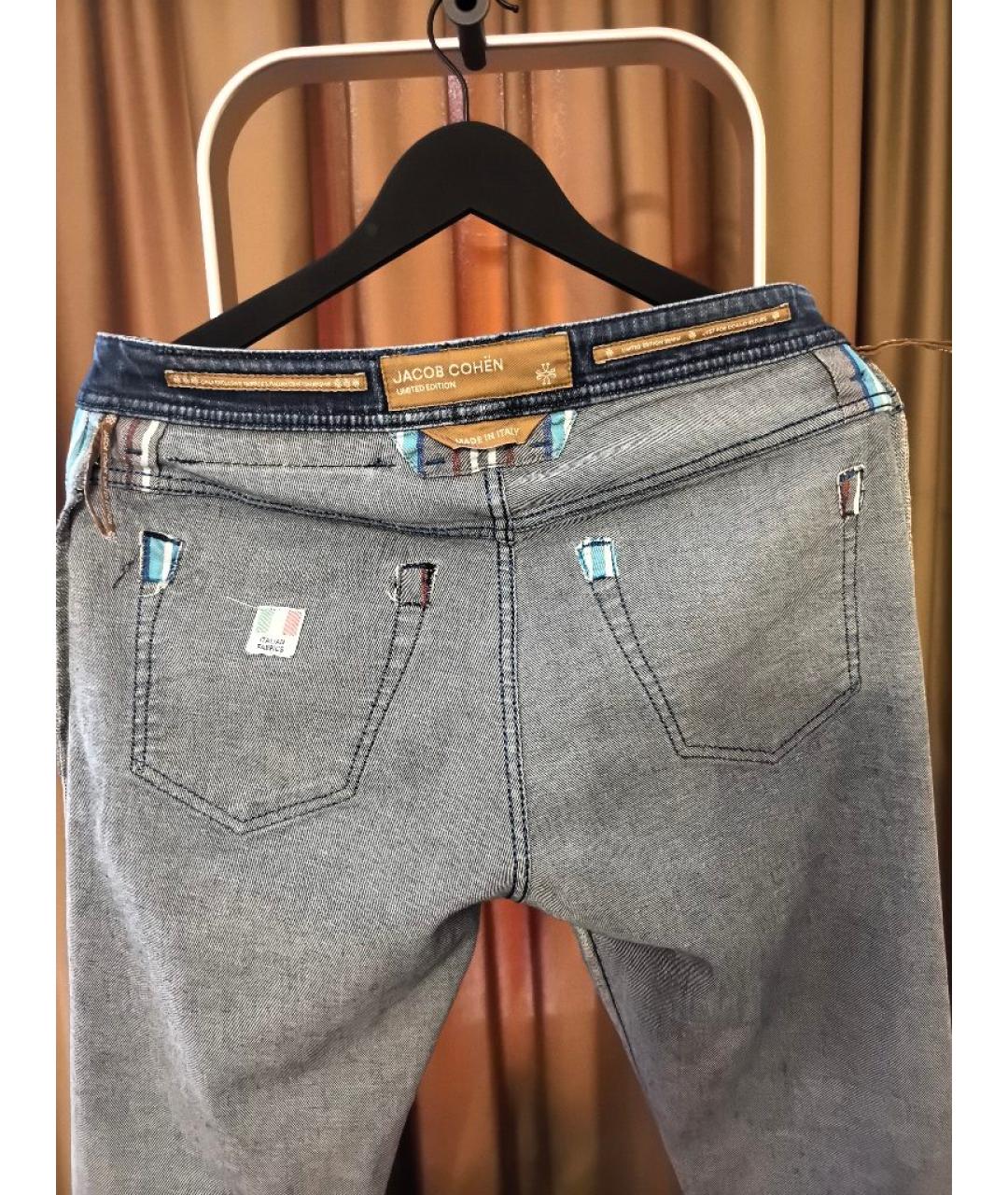 JACOB COHEN Синие прямые джинсы, фото 3