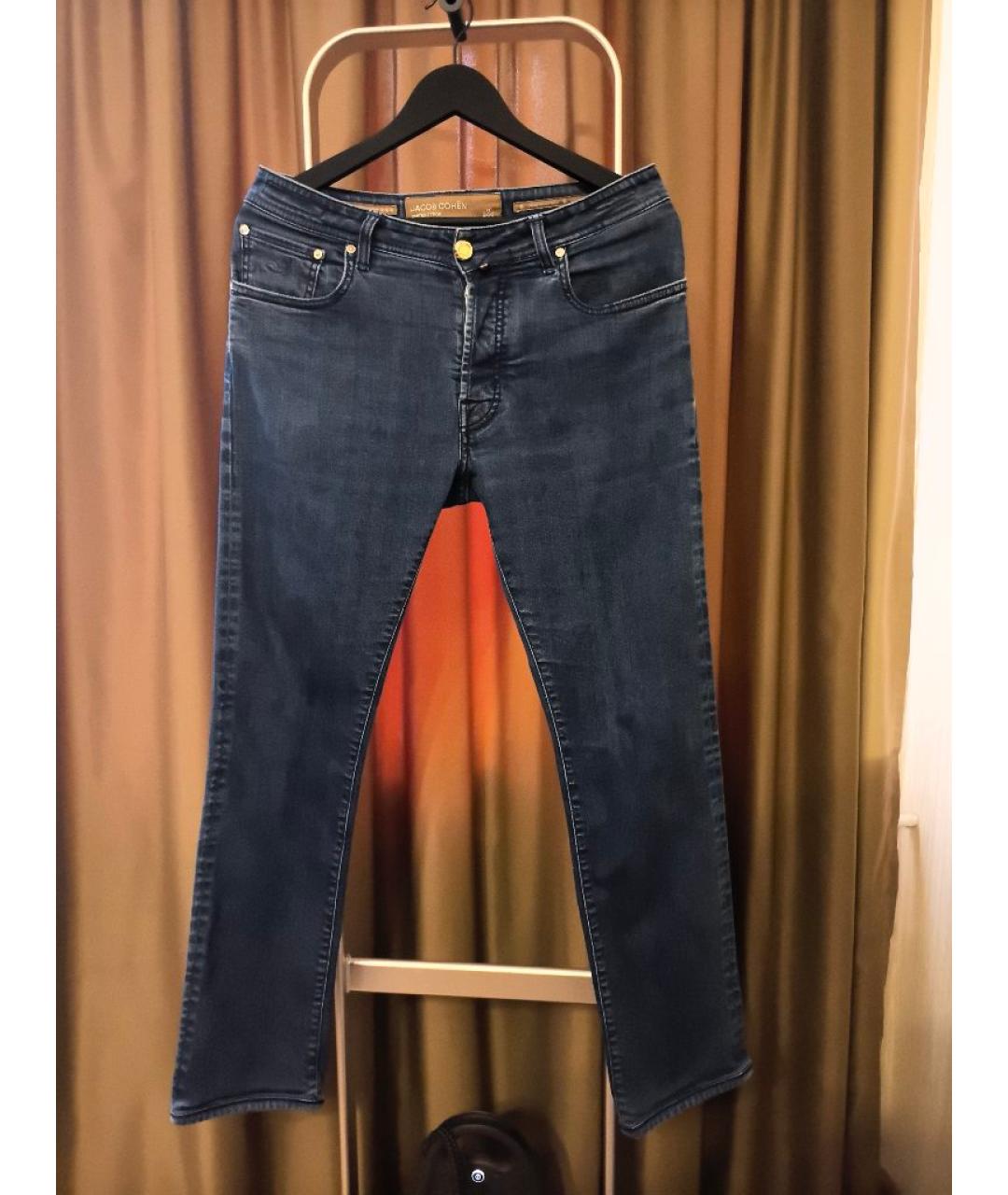 JACOB COHEN Синие прямые джинсы, фото 6