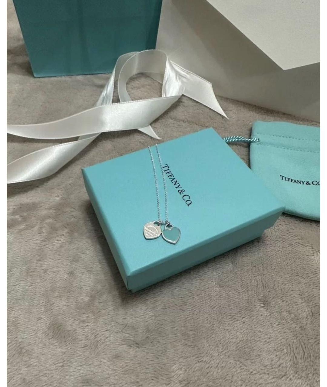 TIFFANY&CO Бирюзовое серебряное колье, фото 2