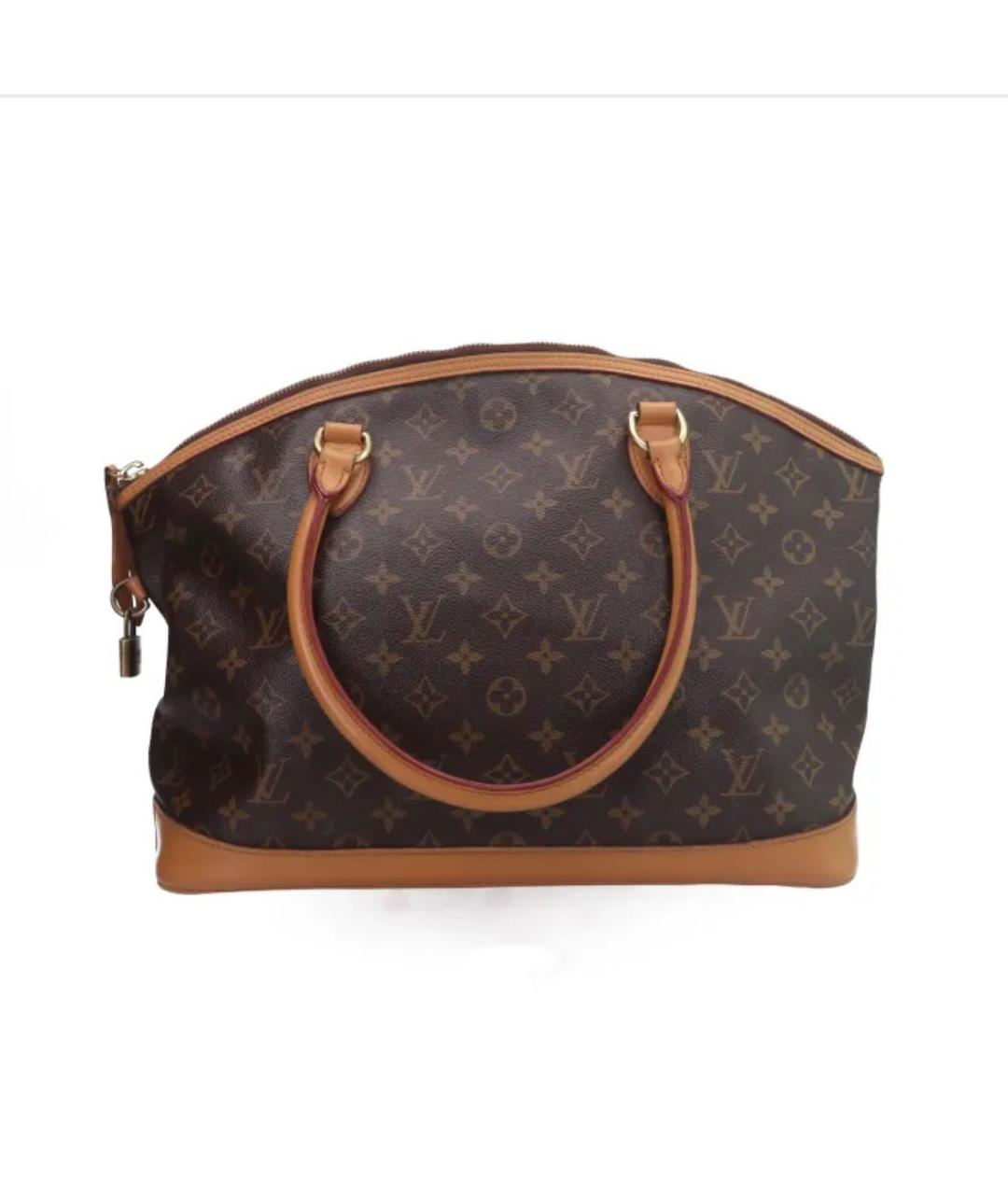 LOUIS VUITTON Коричневая кожаная сумка тоут, фото 1