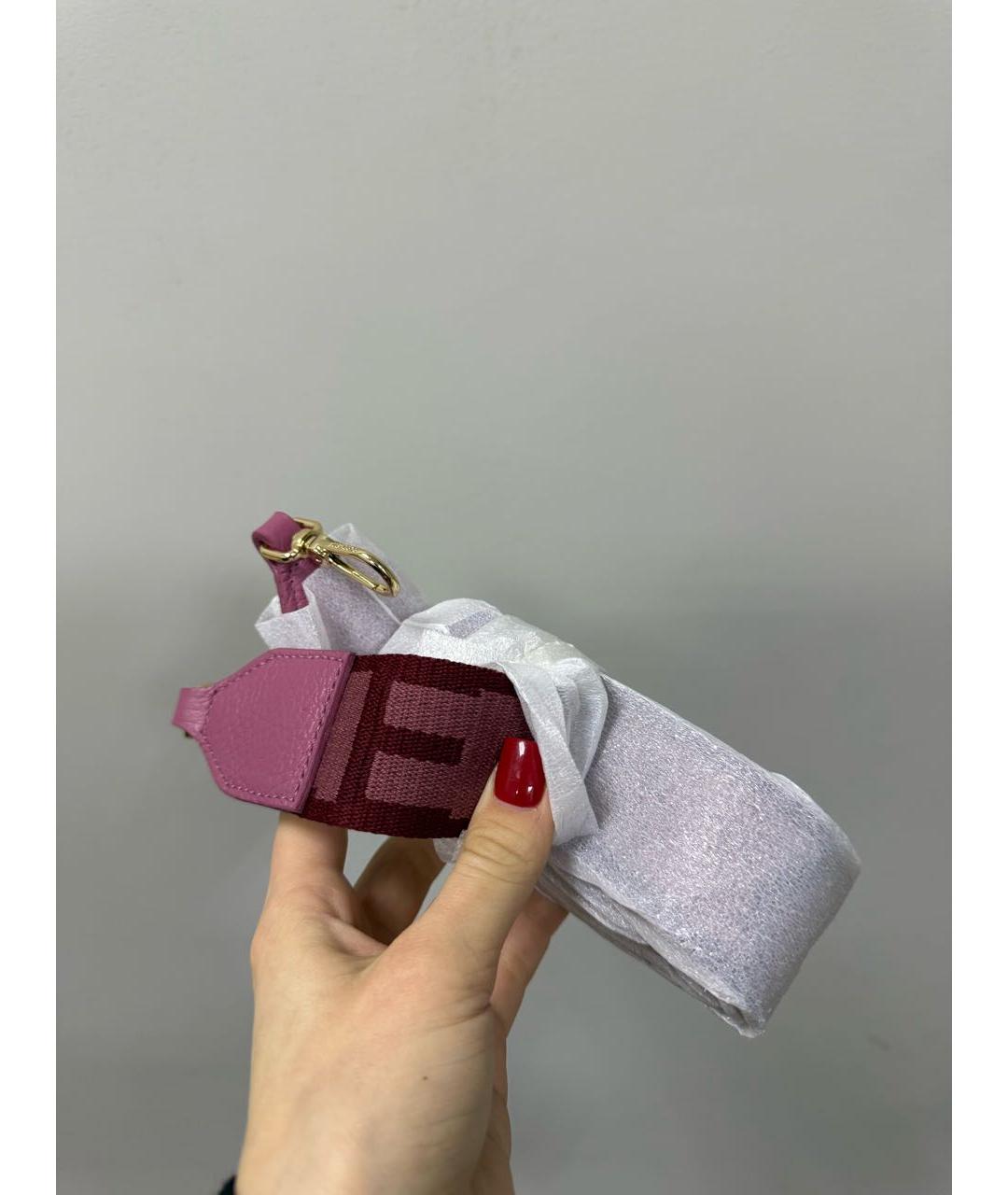 COCCINELLE Розовая кожаная сумка через плечо, фото 5