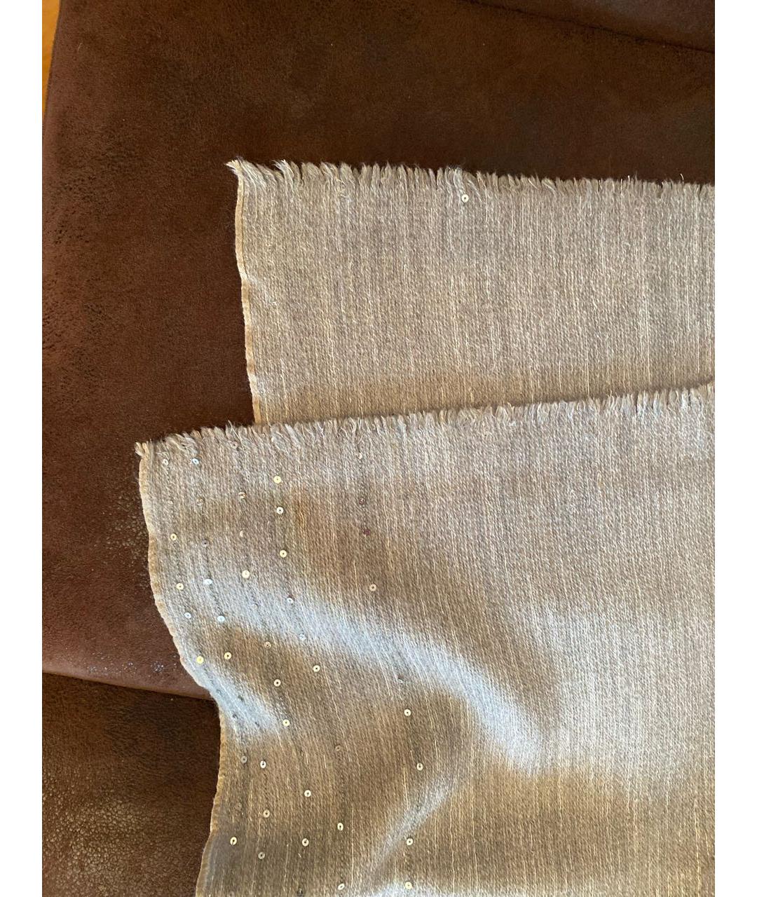 FABIANA FILIPPI Серый шерстяной платок, фото 5