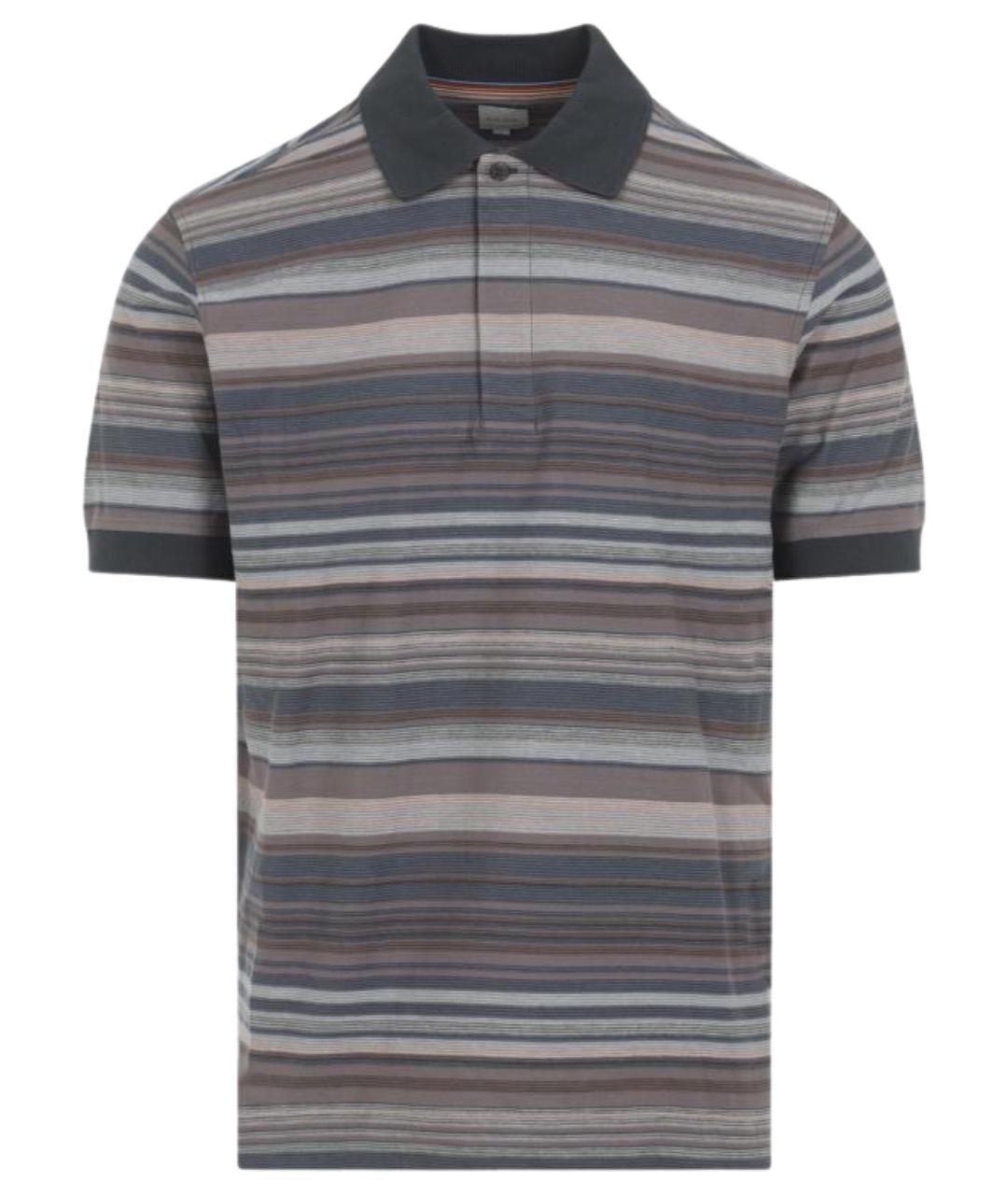 PAUL SMITH Мульти хлопковое поло с коротким рукавом, фото 1