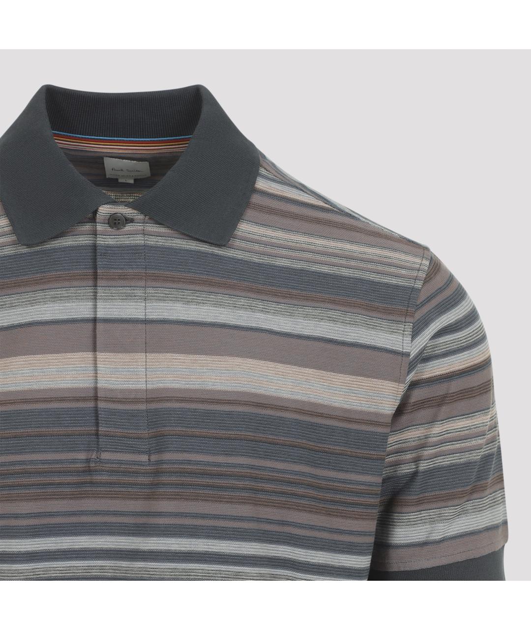 PAUL SMITH Мульти хлопковое поло с коротким рукавом, фото 3