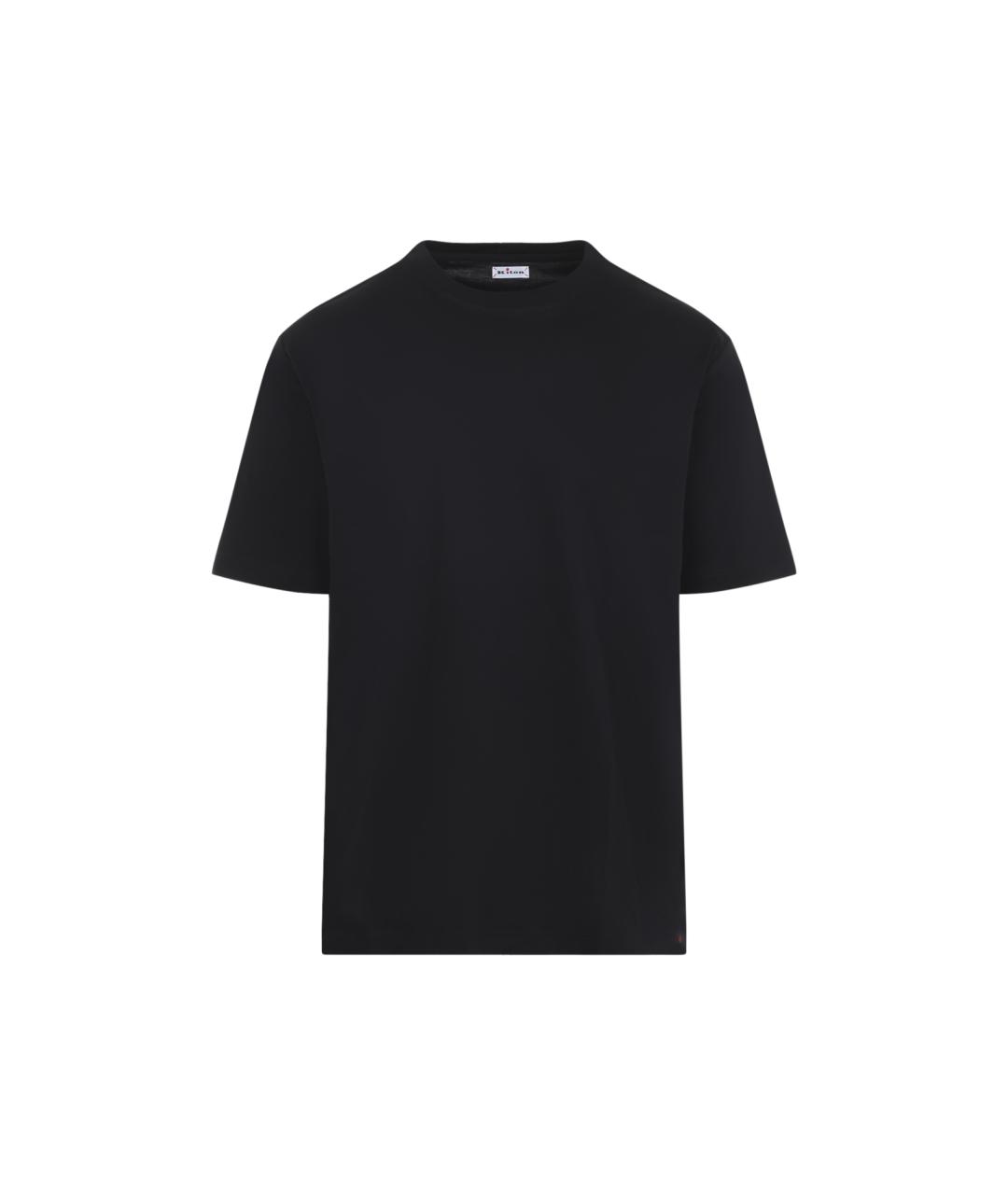 KITON Черная хлопковая футболка, фото 1