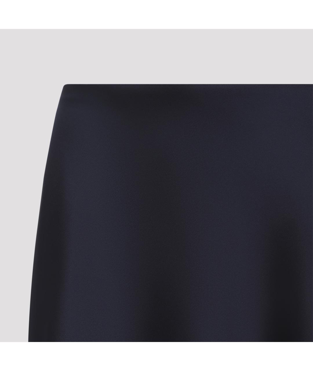 RALPH LAUREN COLLECTION Темно-синяя юбка макси, фото 4