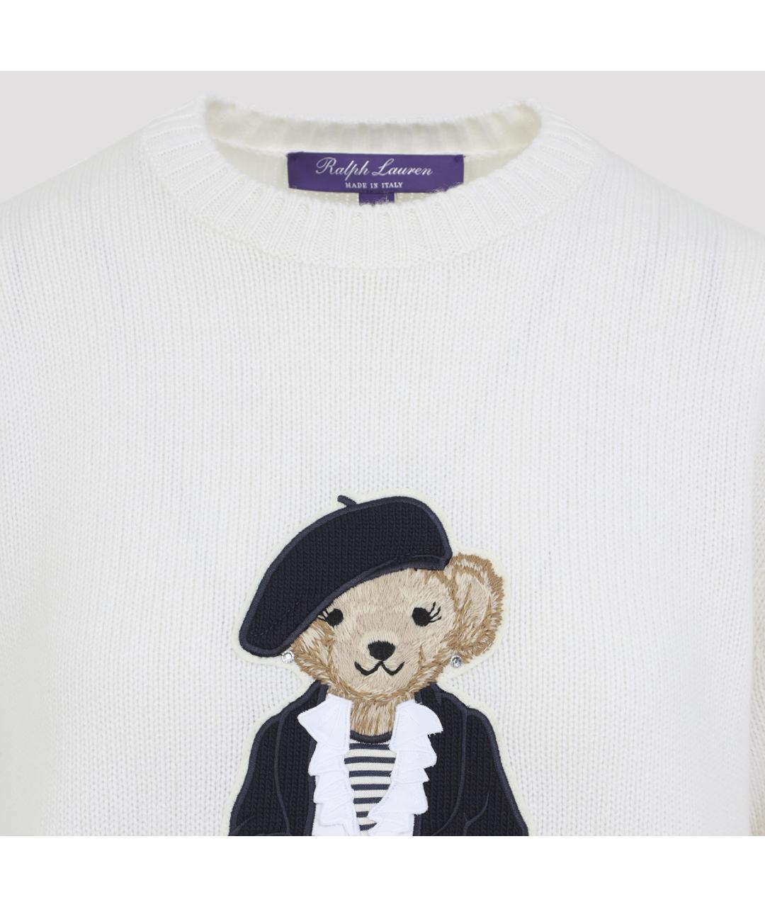 RALPH LAUREN COLLECTION Белый кашемировый джемпер / свитер, фото 4