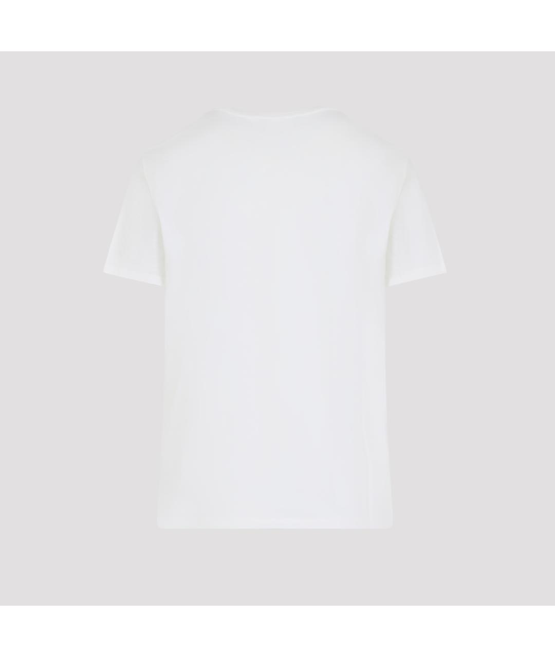 RALPH LAUREN COLLECTION Белая хлопковая футболка, фото 2