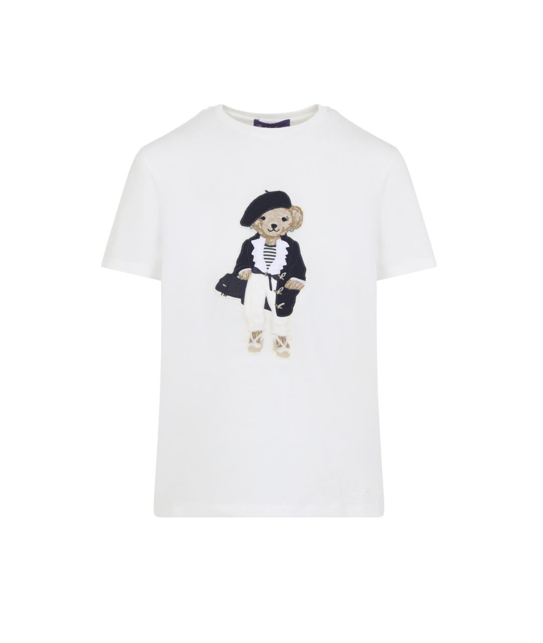 RALPH LAUREN COLLECTION Белая хлопковая футболка, фото 4